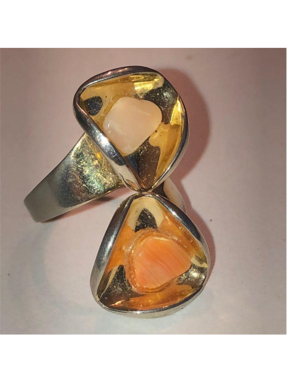 Vintage Gold Tone Wrap Adjustable Boho Ring